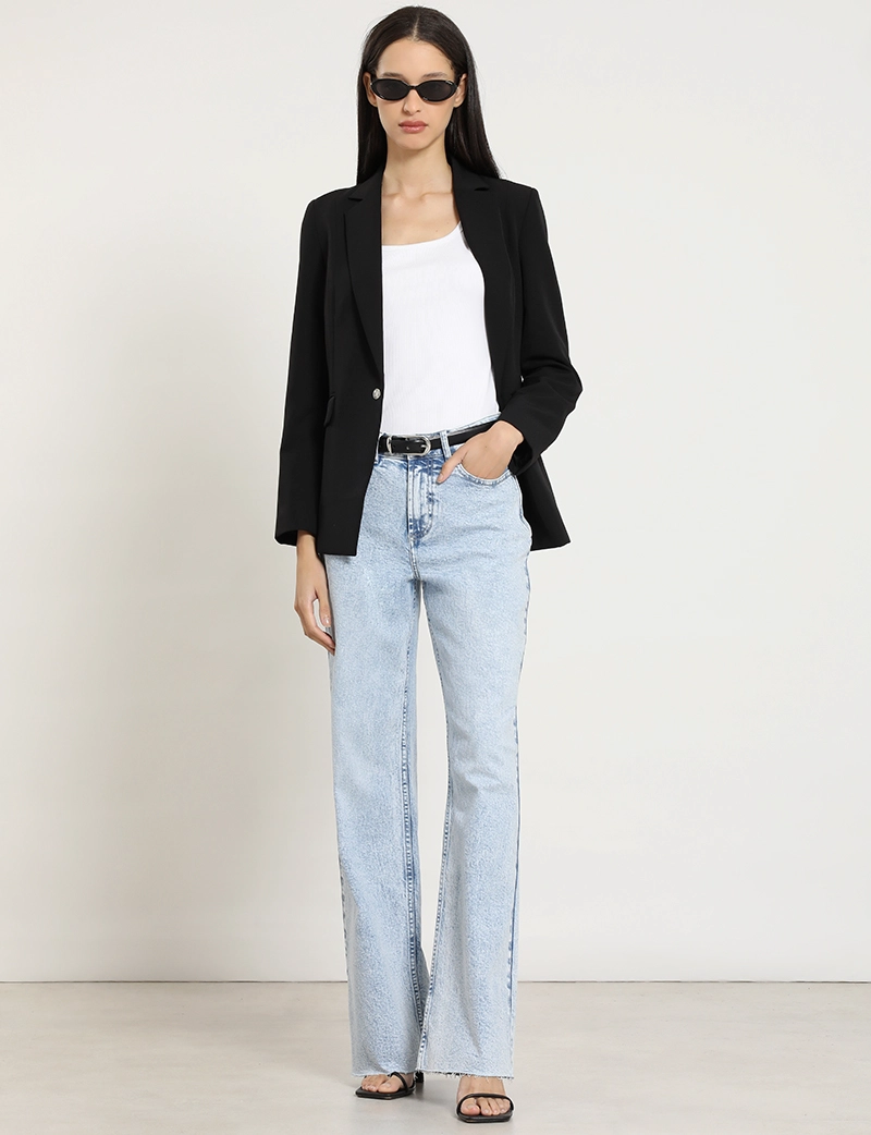 JEANS STRAIGHT, TIRO ALTO, CELESTE LIOLA - 4