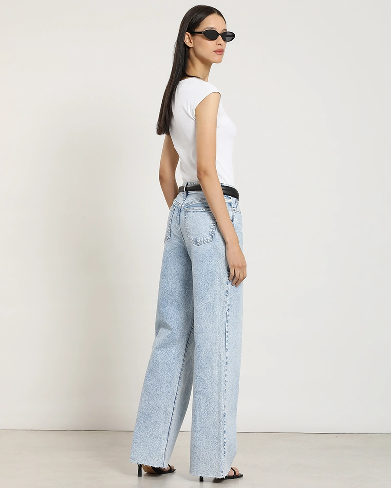 JEANS STRAIGHT, TIRO ALTO, CELESTE LIOLA - 6
