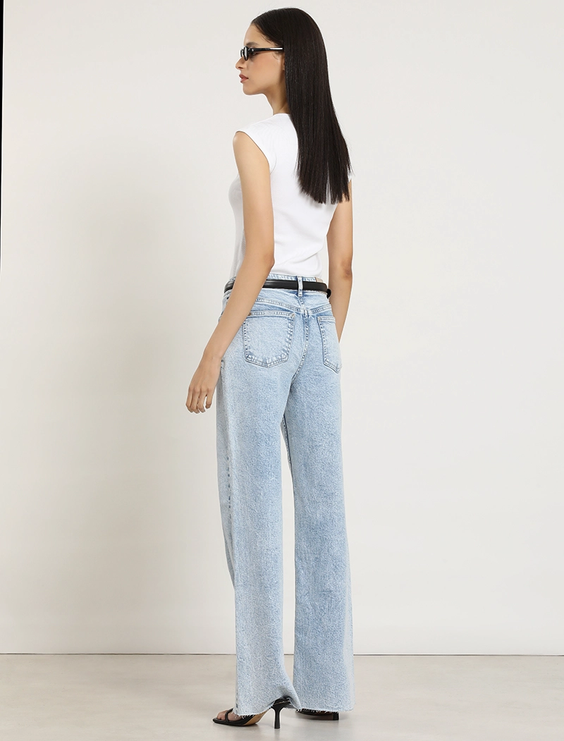 JEANS STRAIGHT, TIRO ALTO, CELESTE LIOLA - 7