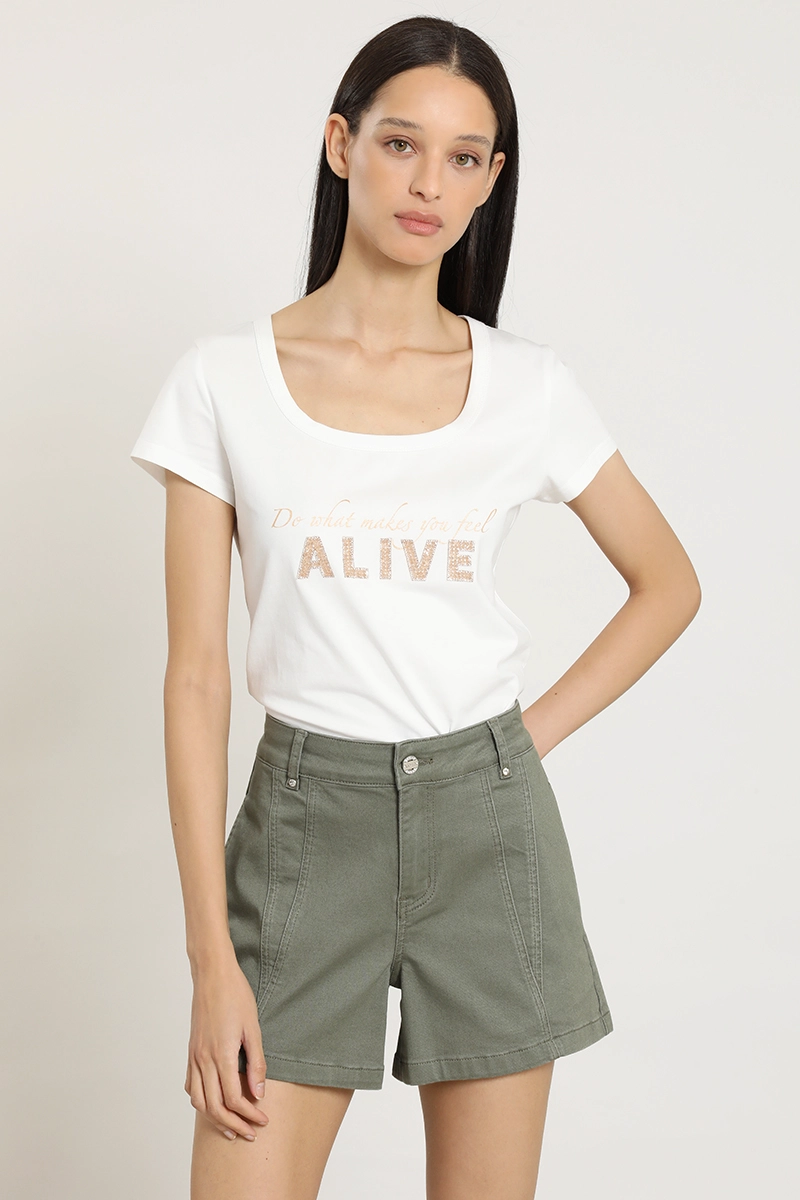 SHORT JEANS COLOR, MILITAR LIOLA 38
