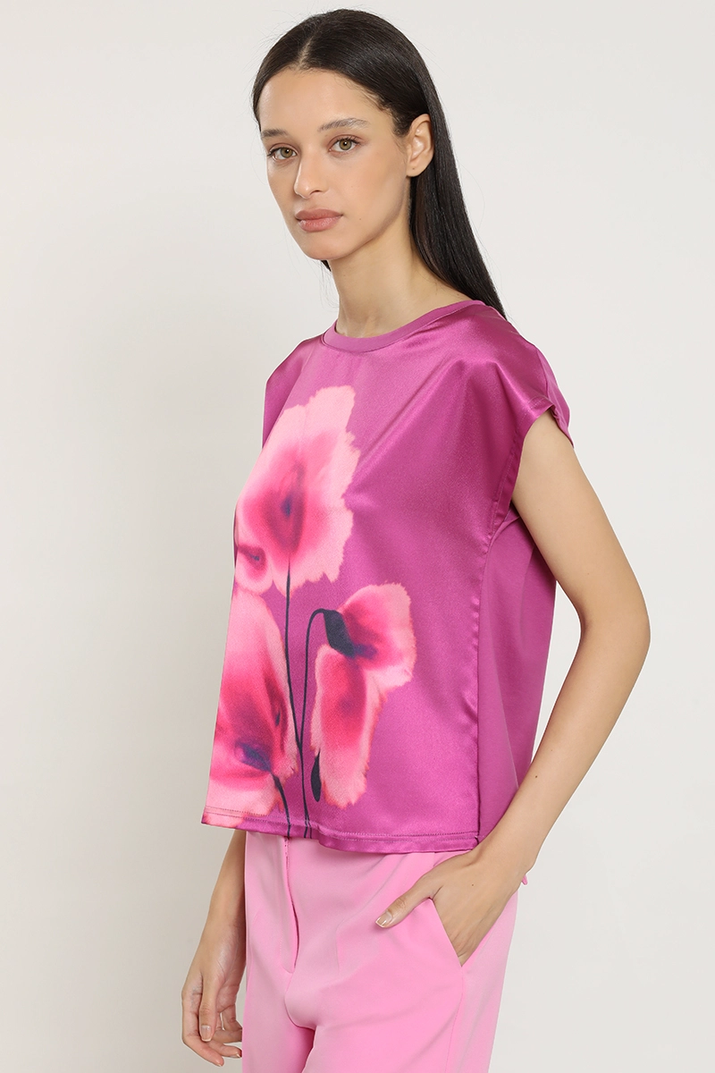 POLERA SATIN, ESTAMPADO, VIOLETA LIOLA - 3