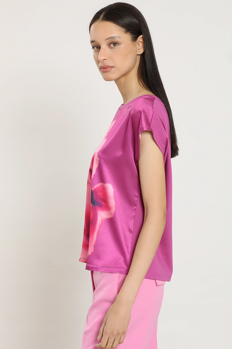 POLERA SATIN, ESTAMPADO, VIOLETA LIOLA - 5