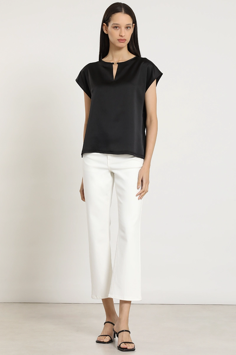 POLERA SATIN, HERRAJE METAL, NEGRO LIOLA - 2
