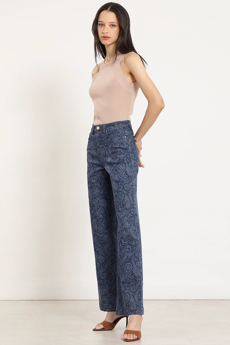 JEANS STRAIGHT, ESTAMPADO PAISLEY, AZUL LIOLA - 2