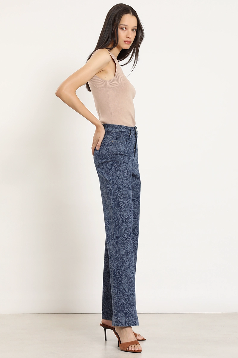 JEANS STRAIGHT, ESTAMPADO PAISLEY, AZUL LIOLA - 5