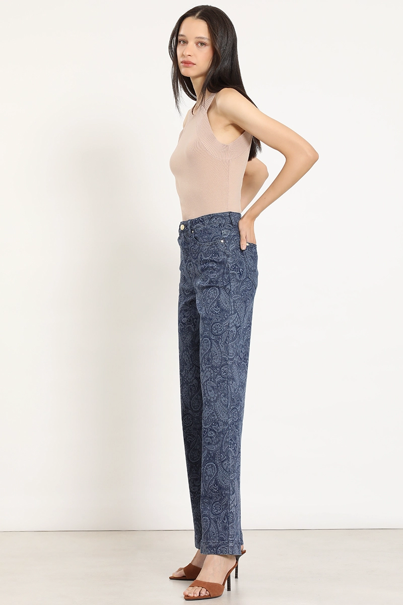 JEANS STRAIGHT, ESTAMPADO PAISLEY, AZUL LIOLA - 7