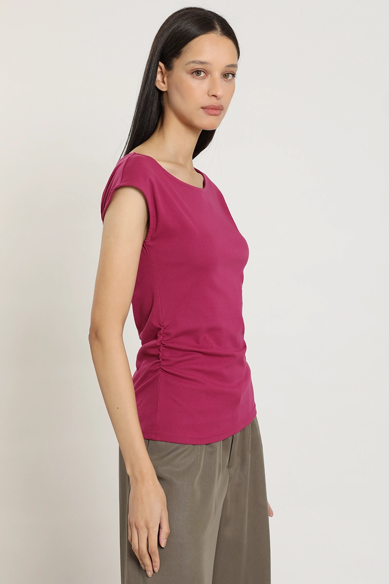 POLERA RECOGIDO EN COSTADOS, VIOLETA LIOLA - 3
