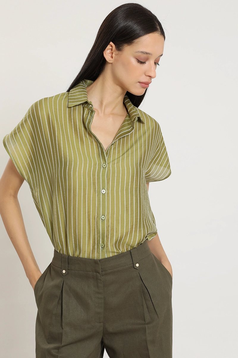 BLUSA RAYAS FANTASIA, VERDE LIOLA - 3