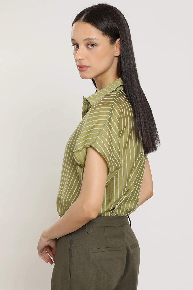 BLUSA RAYAS FANTASIA, VERDE LIOLA - 4