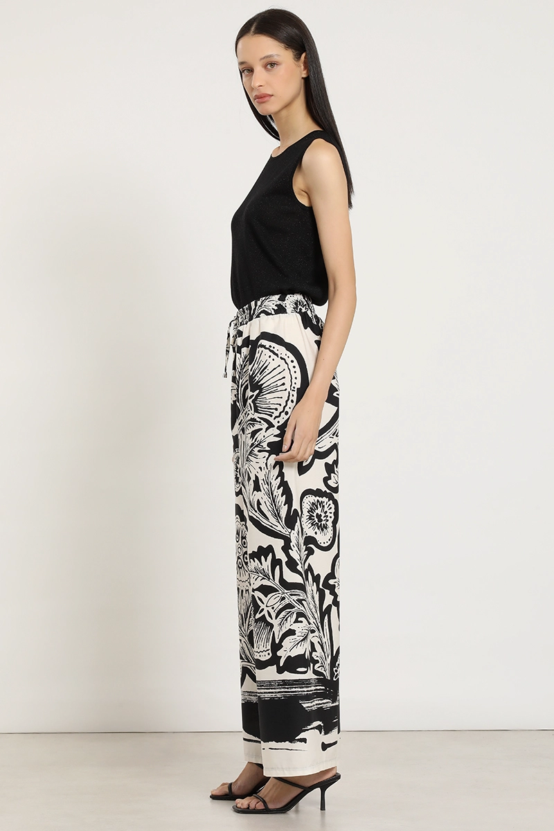PANTALON ANCHO, TIRO ALTO, NEGRO LIOLA - 3