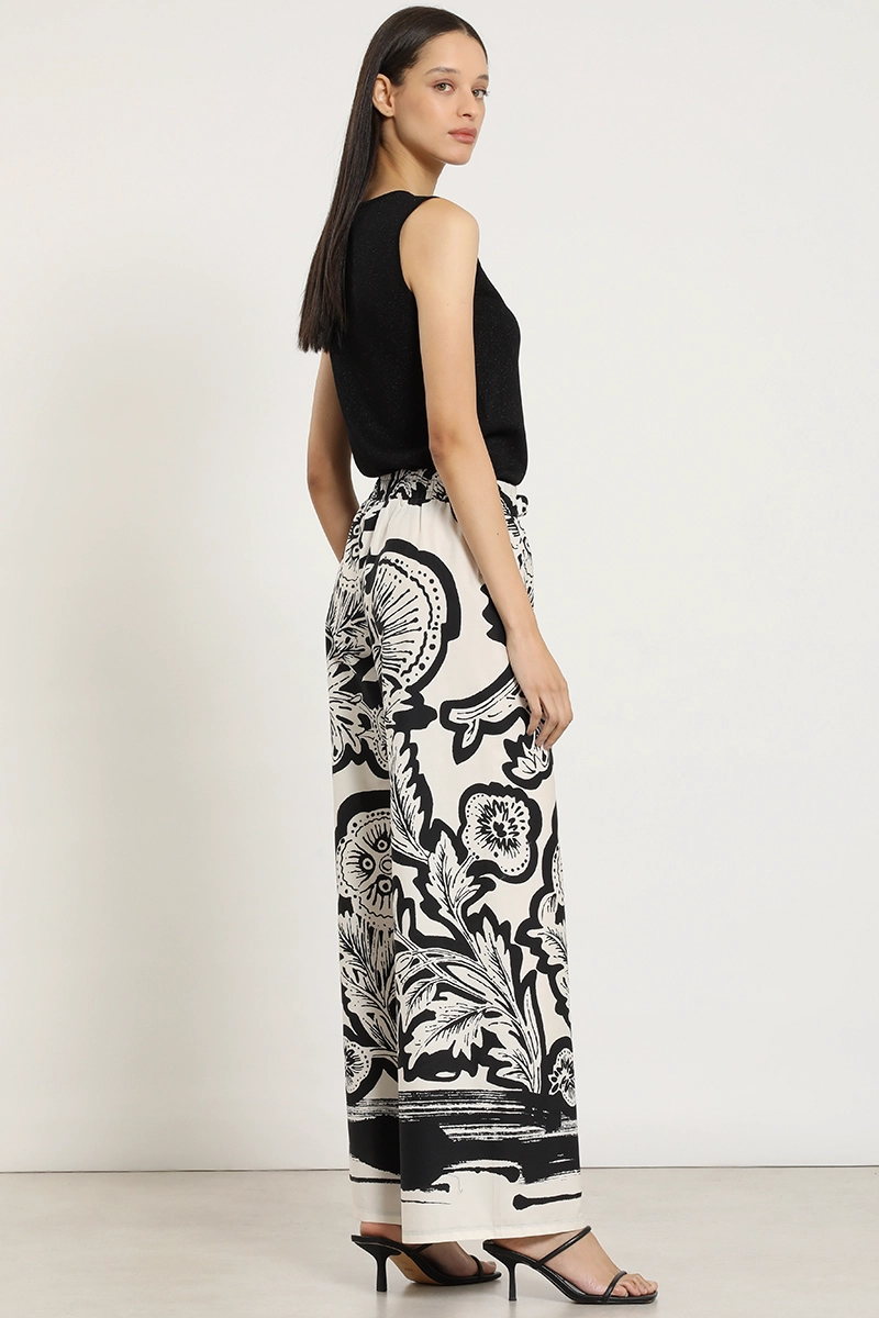 PANTALON ANCHO, TIRO ALTO, NEGRO LIOLA - 4