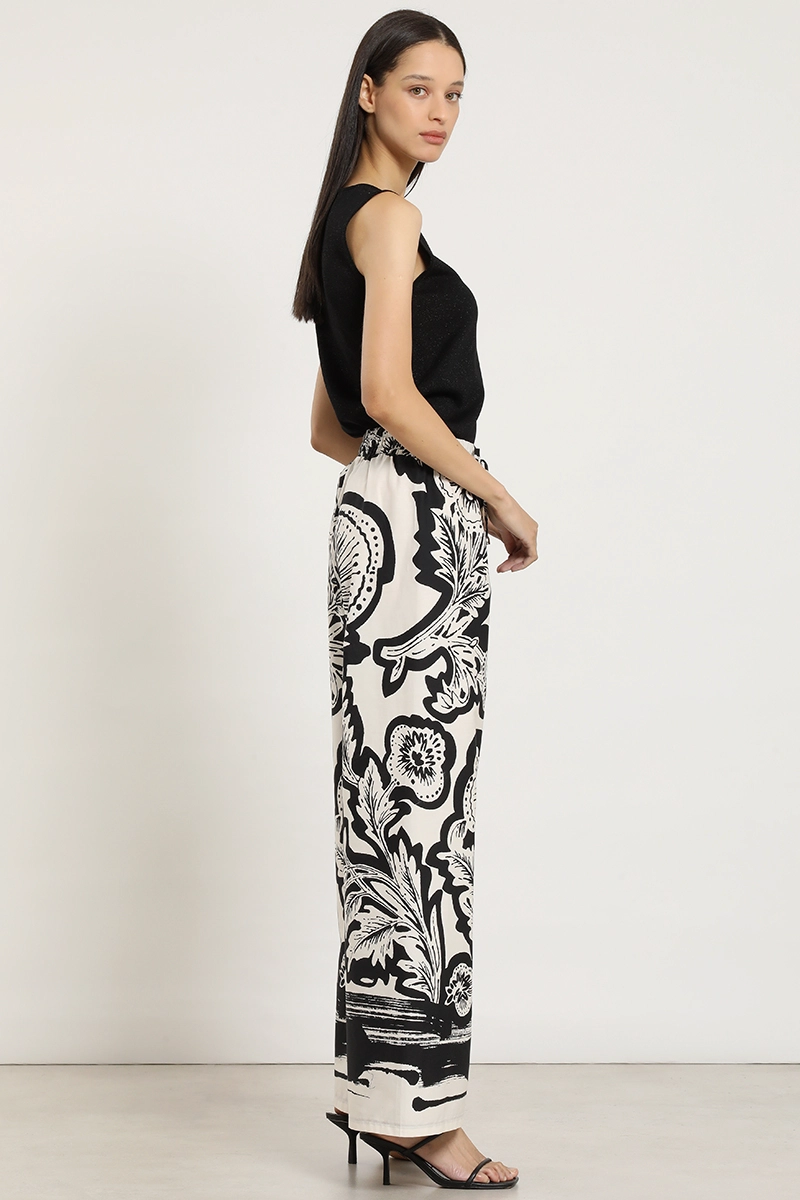 PANTALON ANCHO, TIRO ALTO, NEGRO LIOLA - 6