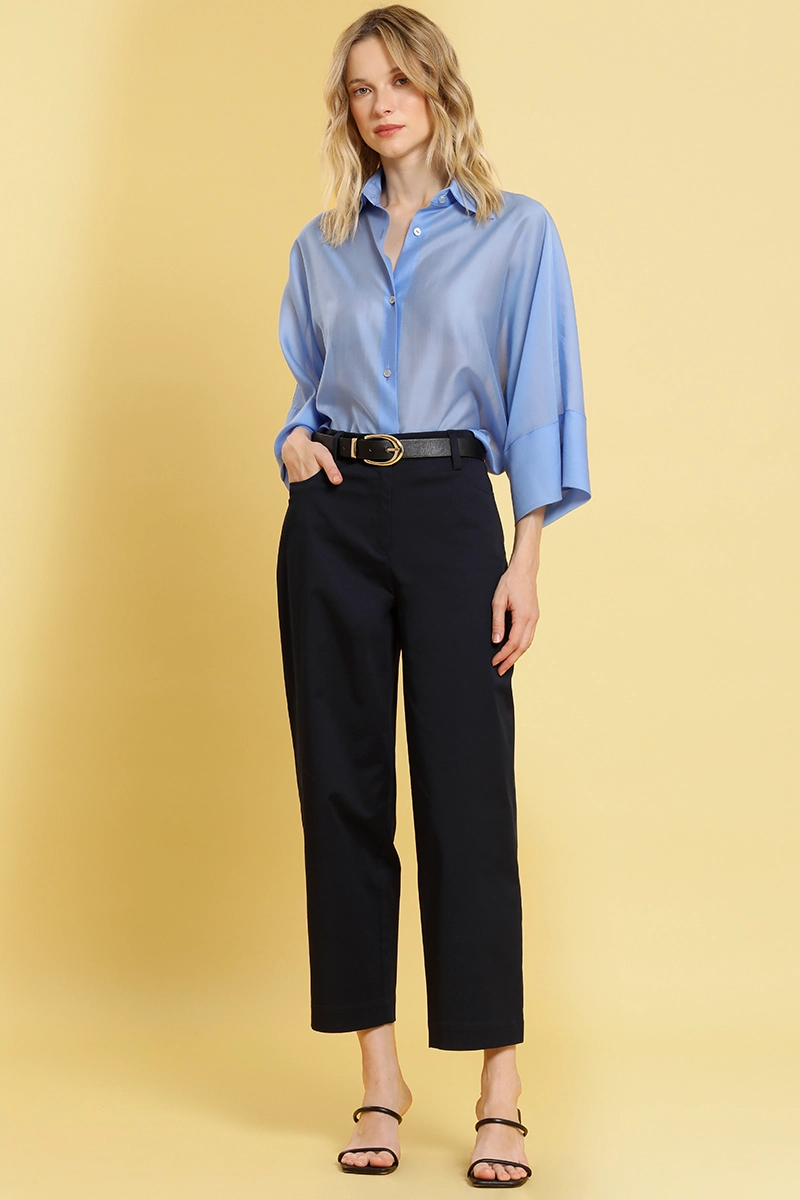 PANTALON BARREL, TIRO ALTO, AZUL LIOLA - 3