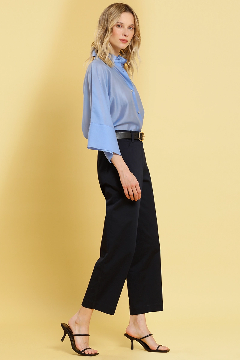 PANTALON BARREL, TIRO ALTO, AZUL LIOLA - 5