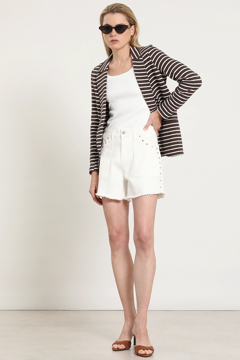 BLAZER FANTASIA RAYAS, CAFE  LIOLA - 1