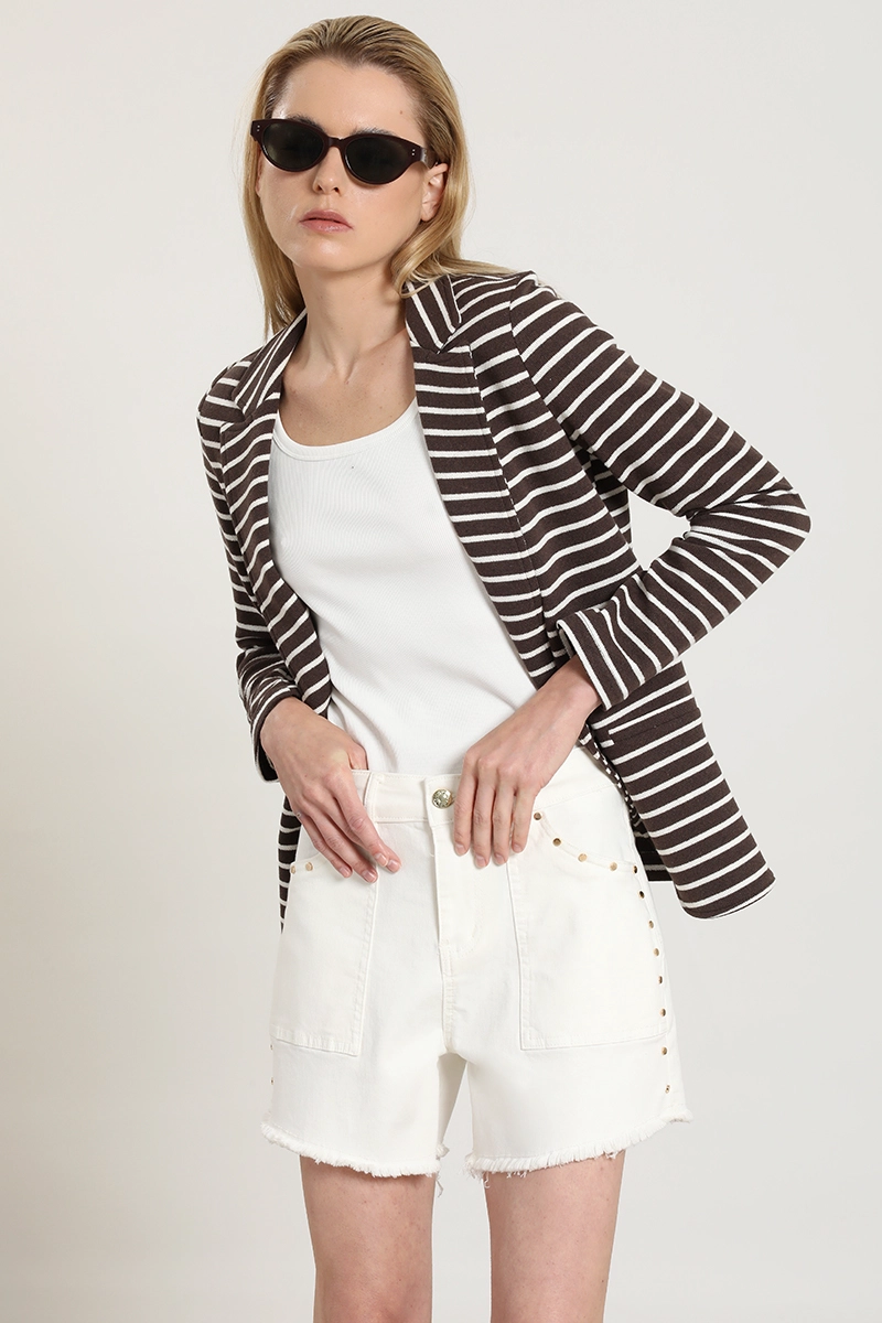 BLAZER FANTASIA RAYAS, CAFE  LIOLA - 2