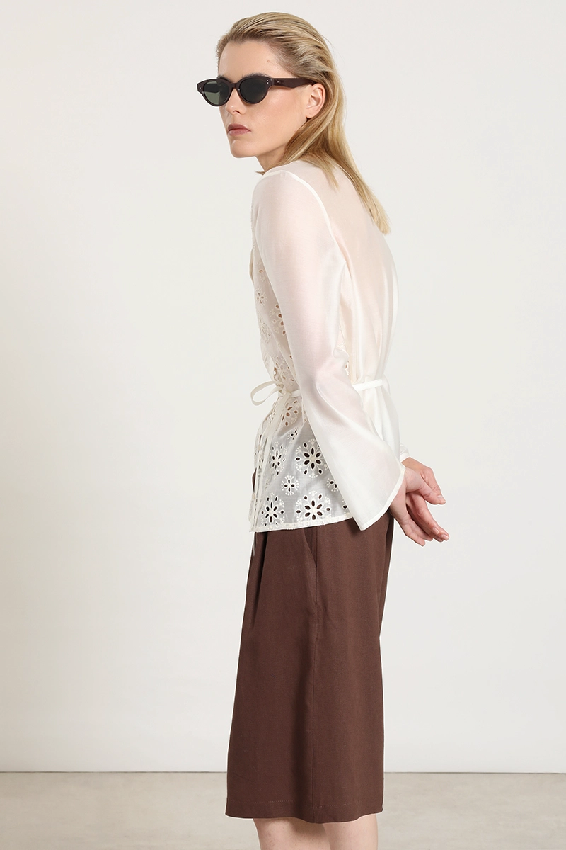 BLUSA FANTASIA BRODERIE, CRUDO LIOLA - 4
