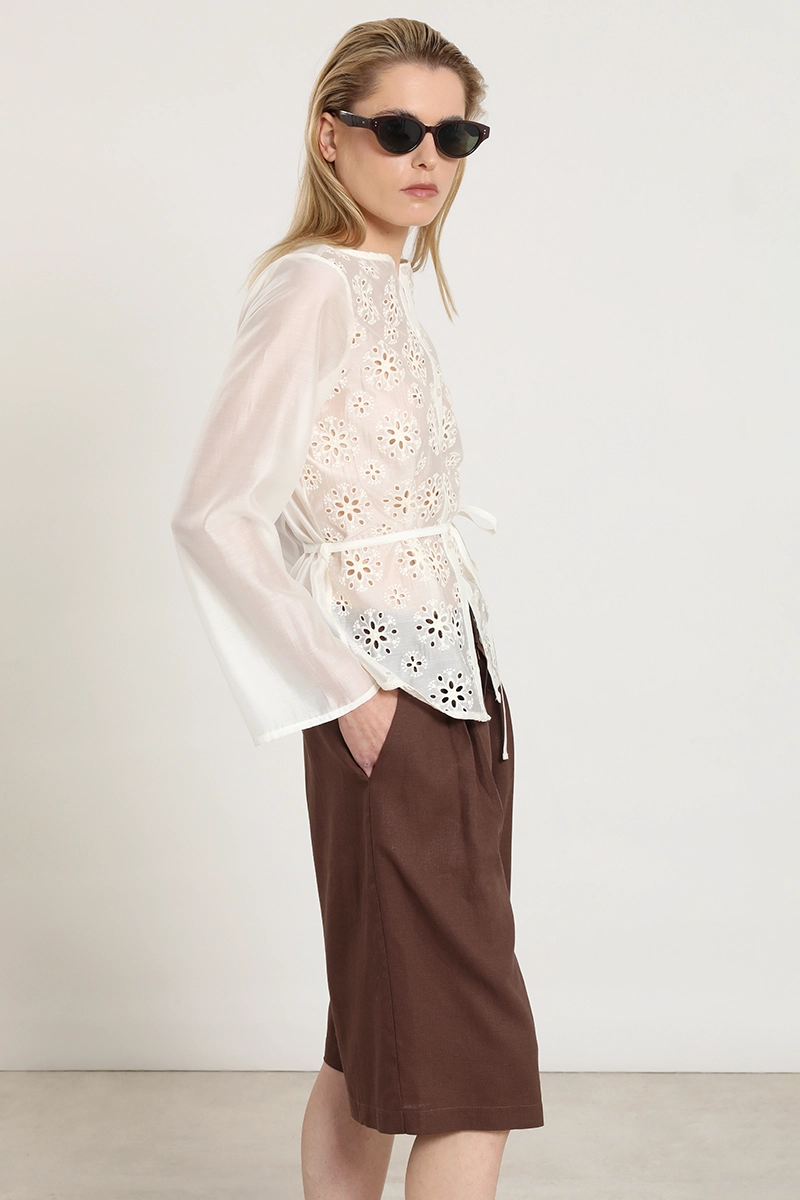 BLUSA FANTASIA BRODERIE, CRUDO LIOLA - 7