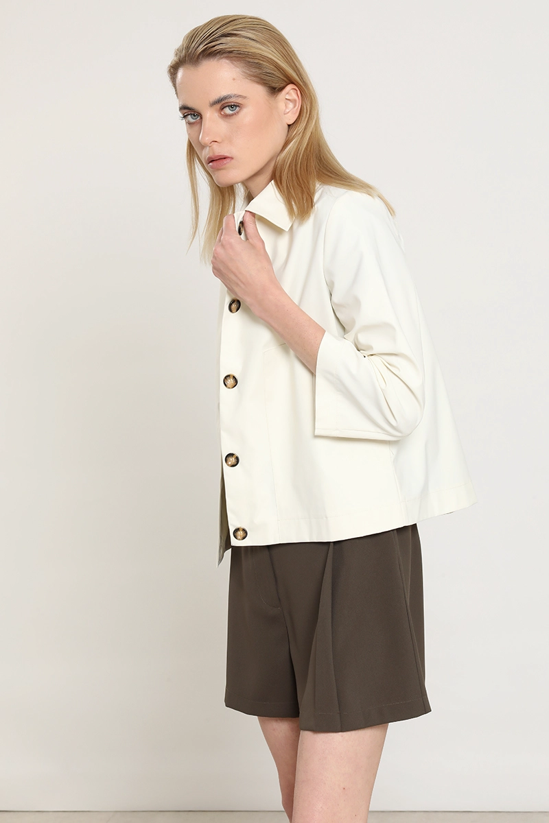 CHAQUETA EFECTO SATINADO, CRUDO LIOLA - 2