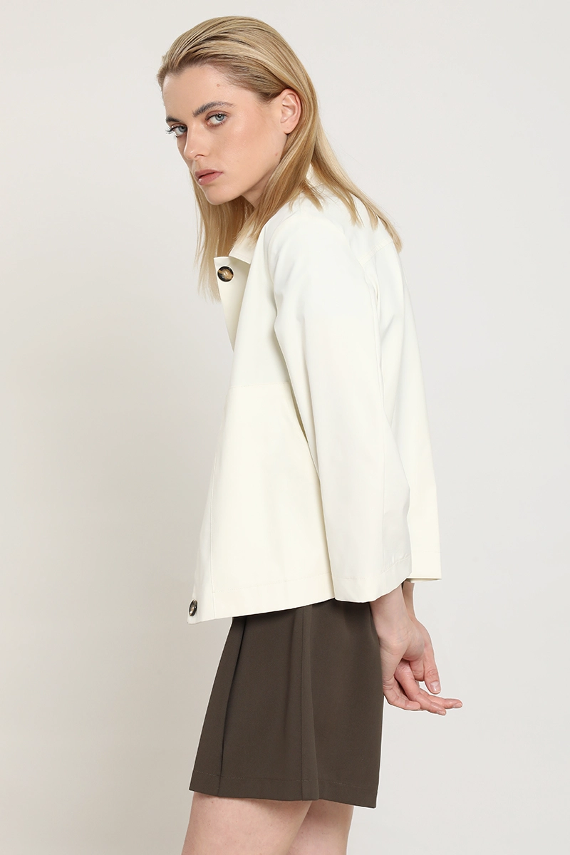 CHAQUETA EFECTO SATINADO, CRUDO LIOLA - 3