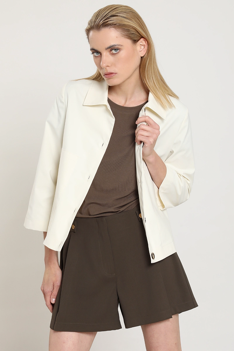 CHAQUETA EFECTO SATINADO, CRUDO LIOLA - 4