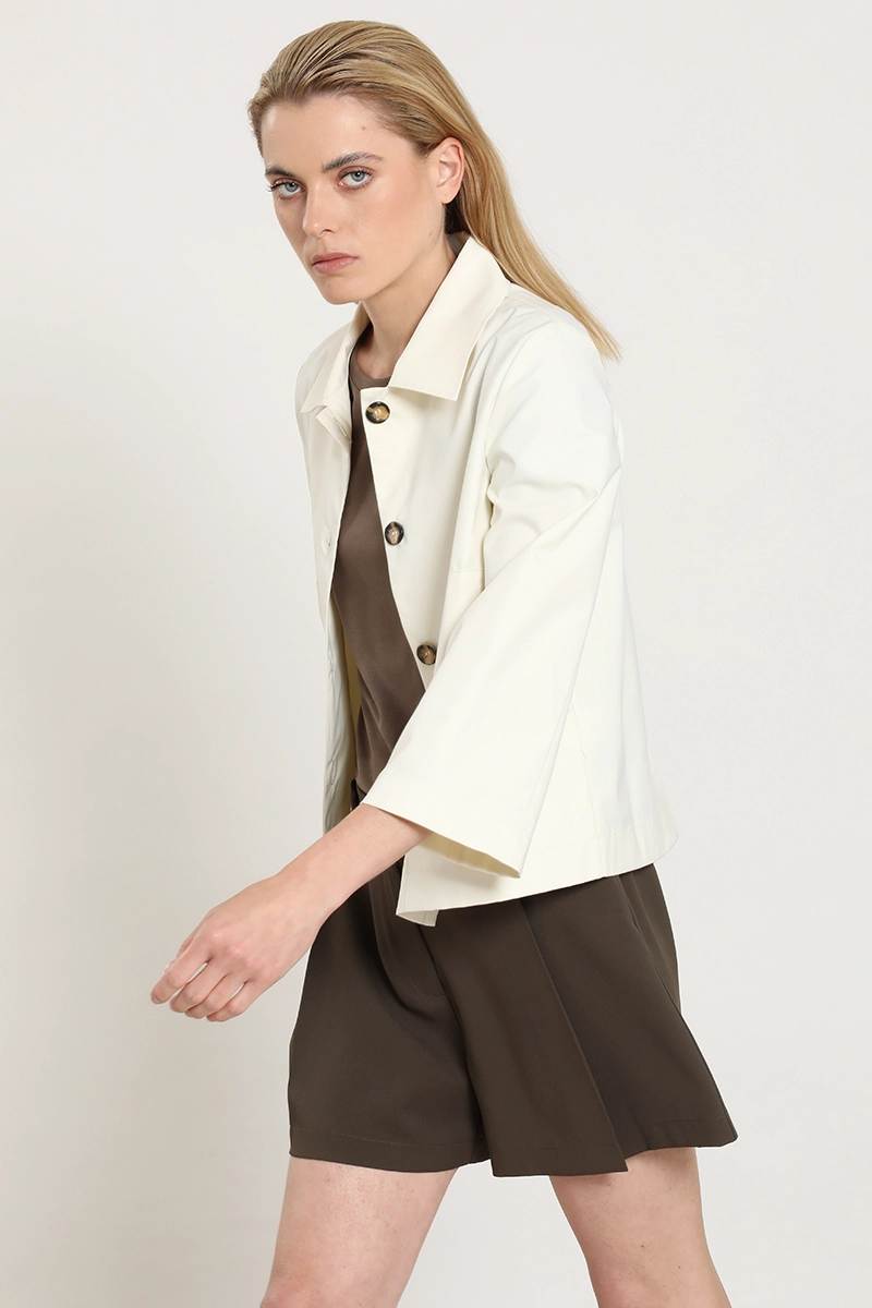 CHAQUETA EFECTO SATINADO, CRUDO LIOLA - 6