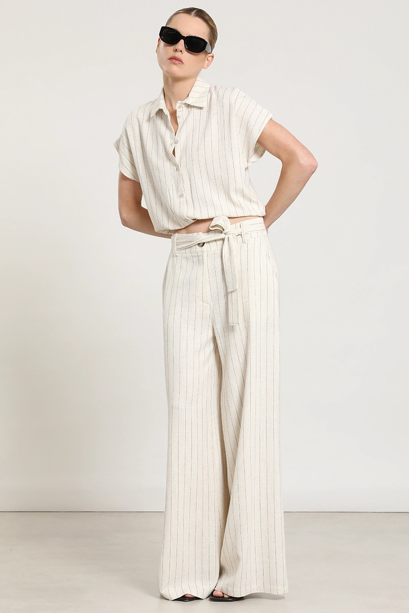 PANTALON RECTO, TIRO ALTO, CRUDO LIOLA - 5