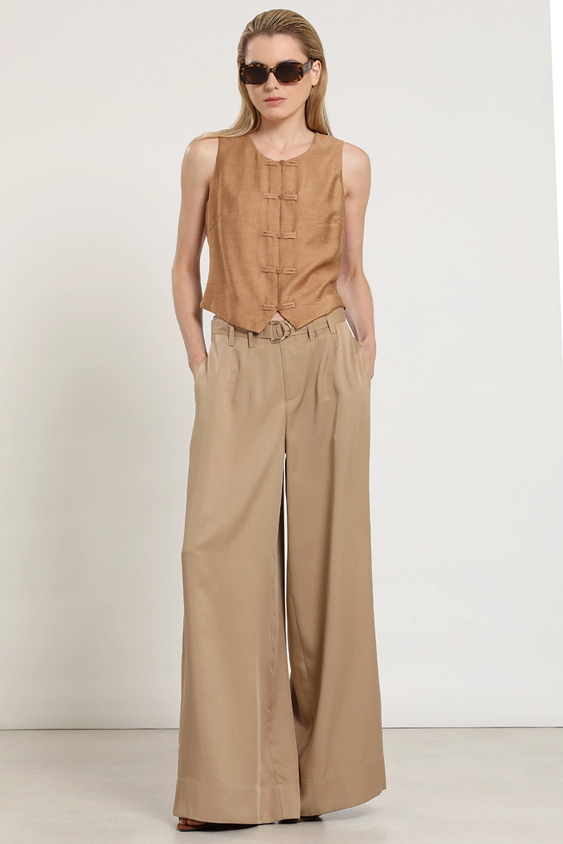 TOP SEMI SATINADO, CAMEL LIOLA - 5