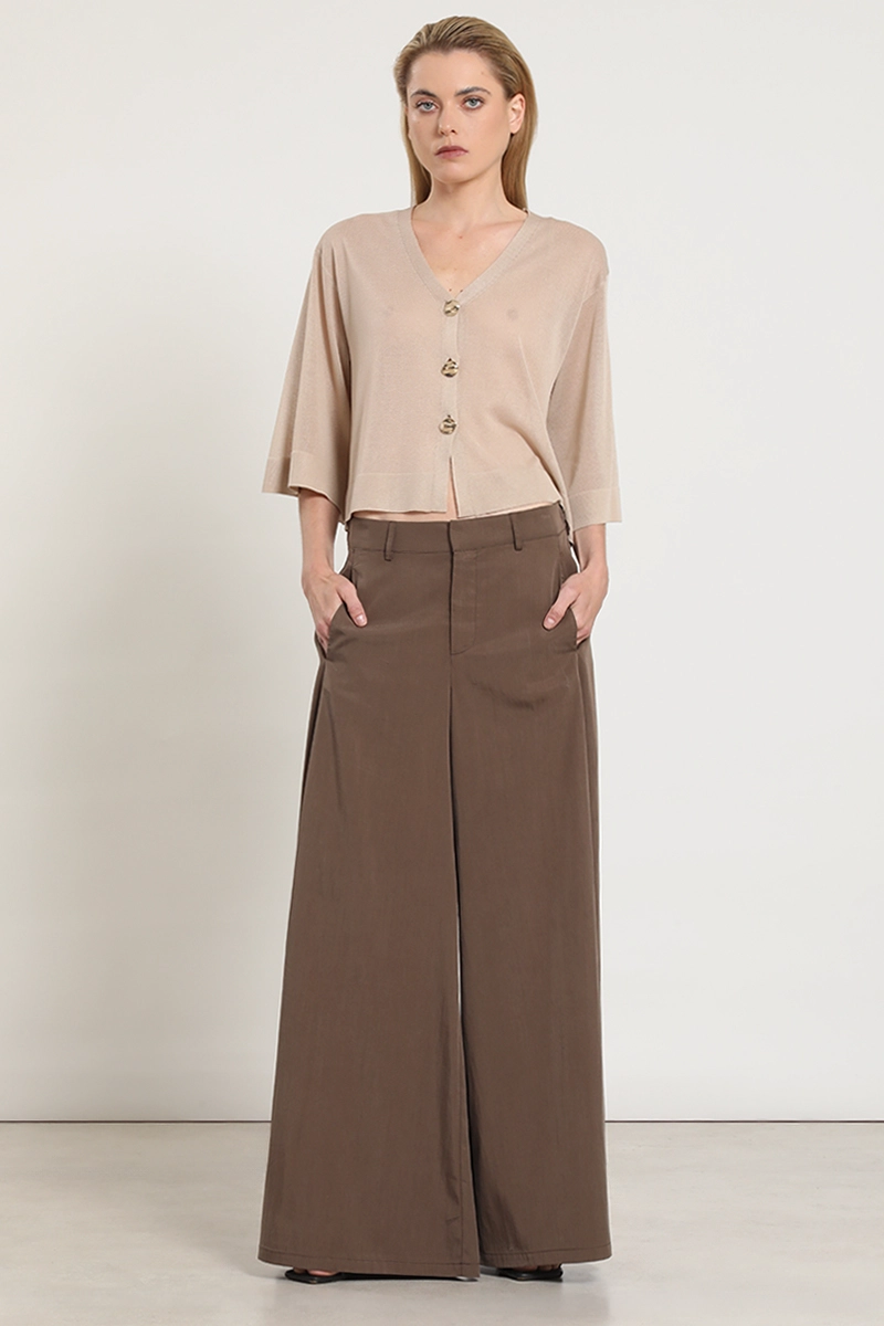 CARDIGAN PUNTO, SEMITRANSPARENTE, BEIGE LIOLA - 2