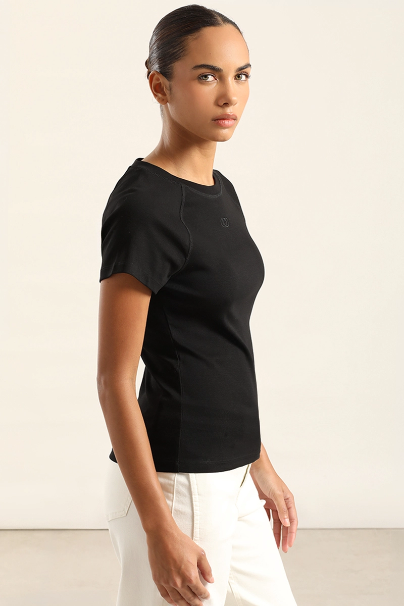 POLERA BASICA, LOGO LIOLA, NEGRO LIOLA - 3