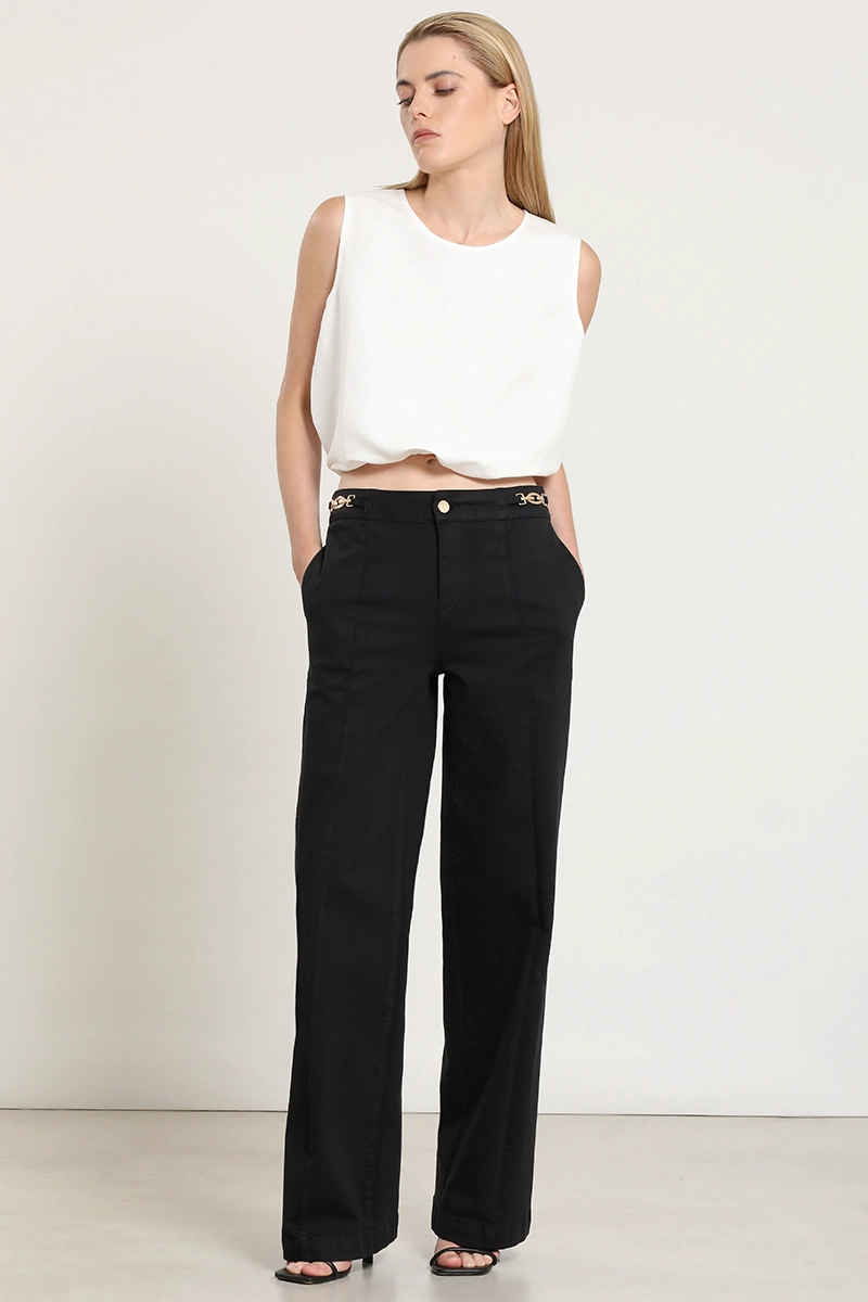 JEANS COLOR STRAIGHT, NEGRO LIOLA - 1