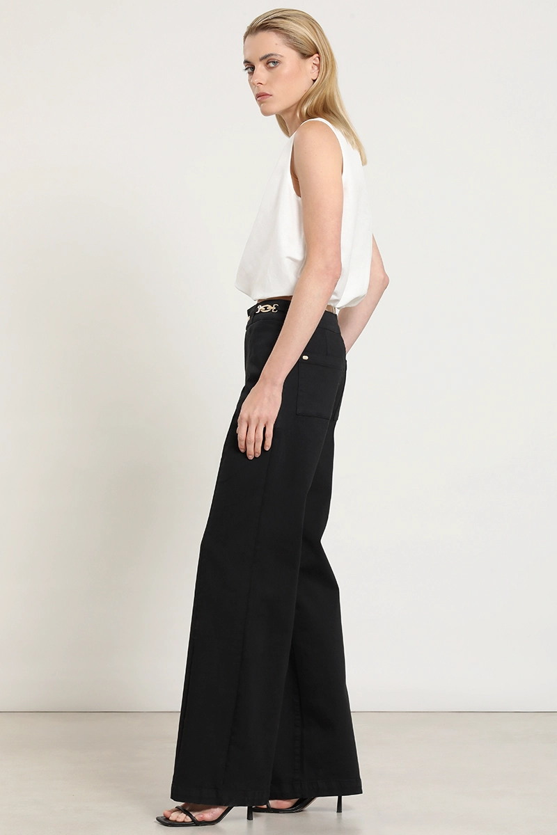 JEANS COLOR STRAIGHT, NEGRO LIOLA - 3