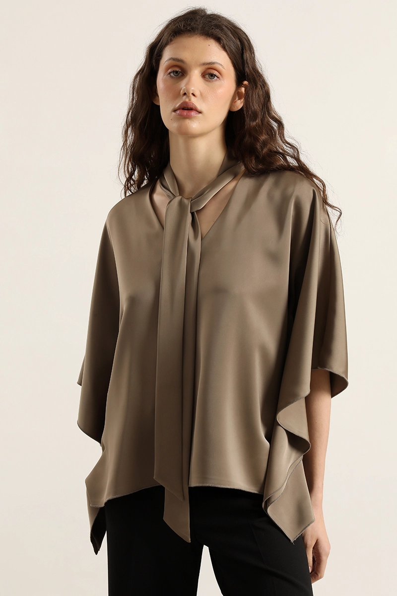 BLUSA TUNICA, SATIN LAZADA, TOPO LIOLA - 3