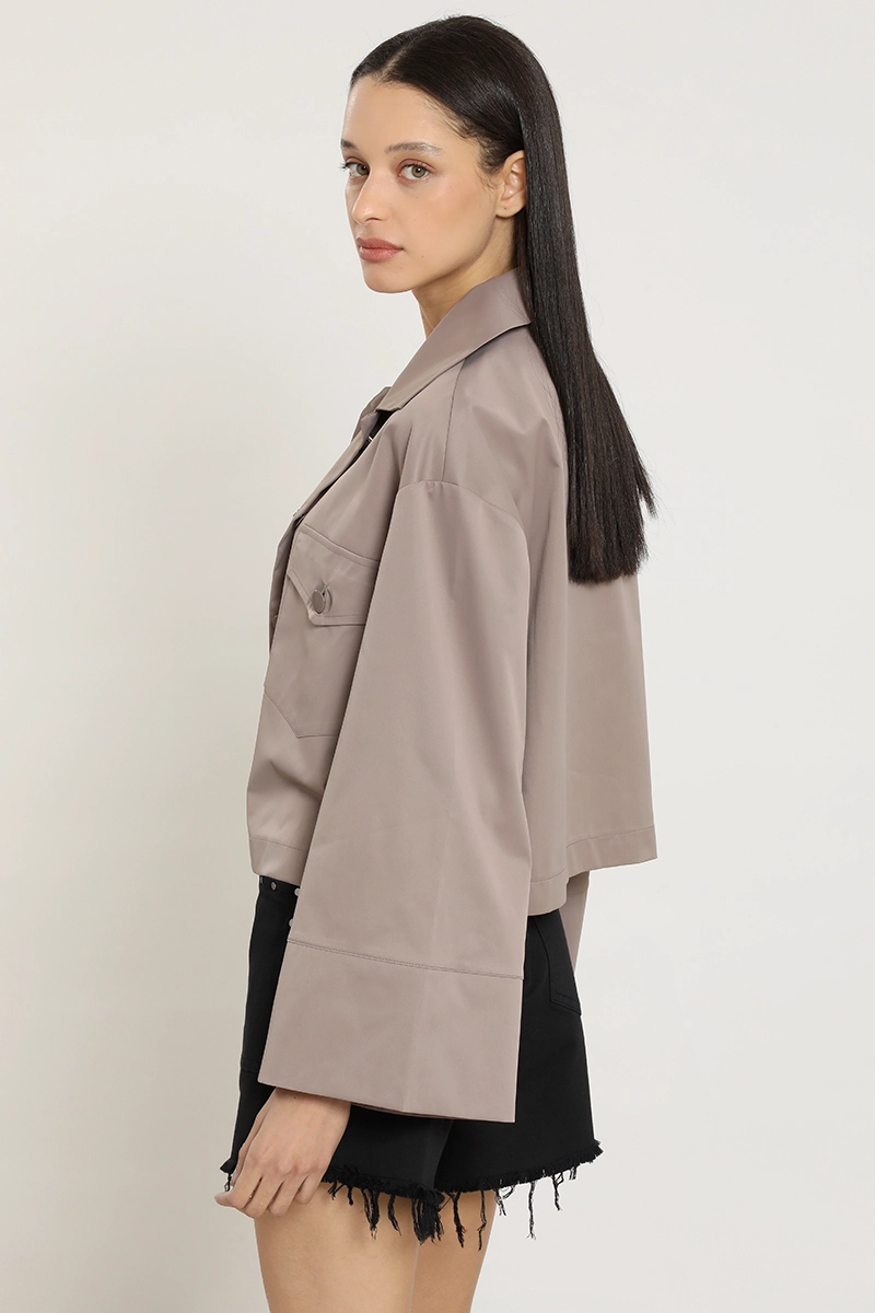 CHAQUETA EFECTO SATINADO, TOPO LIOLA - 4