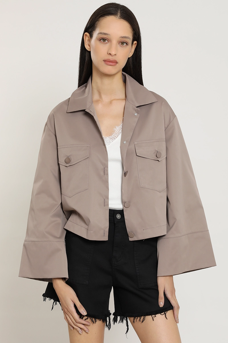 CHAQUETA EFECTO SATINADO, TOPO LIOLA - 5