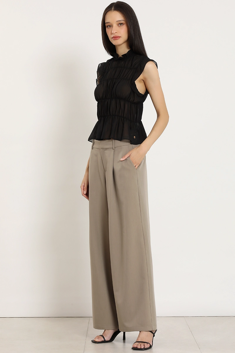 PANTALON ANCHO CON PINZAS, TOPO LIOLA - 2