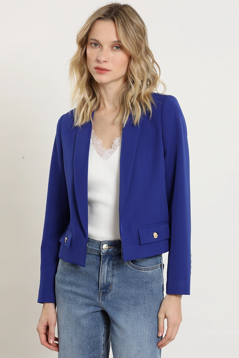 BLAZER CROPPED, AZULINO LIOLA - 3