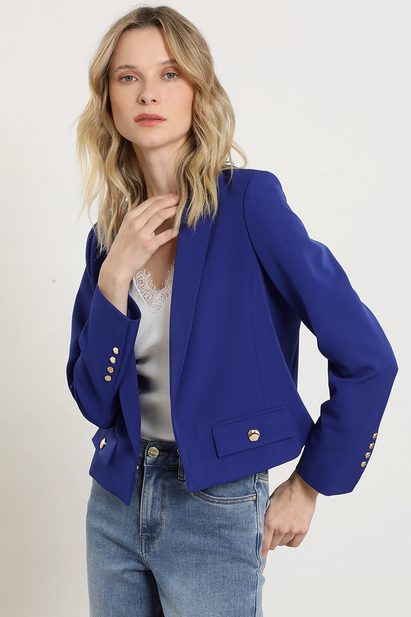 BLAZER CROPPED, AZULINO LIOLA - 4
