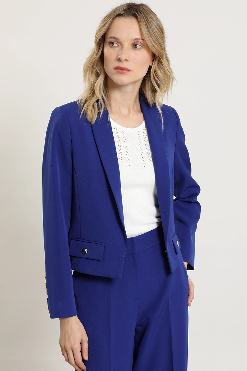 BLAZER CROPPED, AZULINO LIOLA - 5