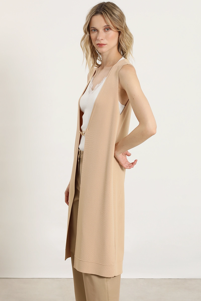 TAPADO PUNTO, HERRAJE METALICO, BEIGE LIOLA - 3