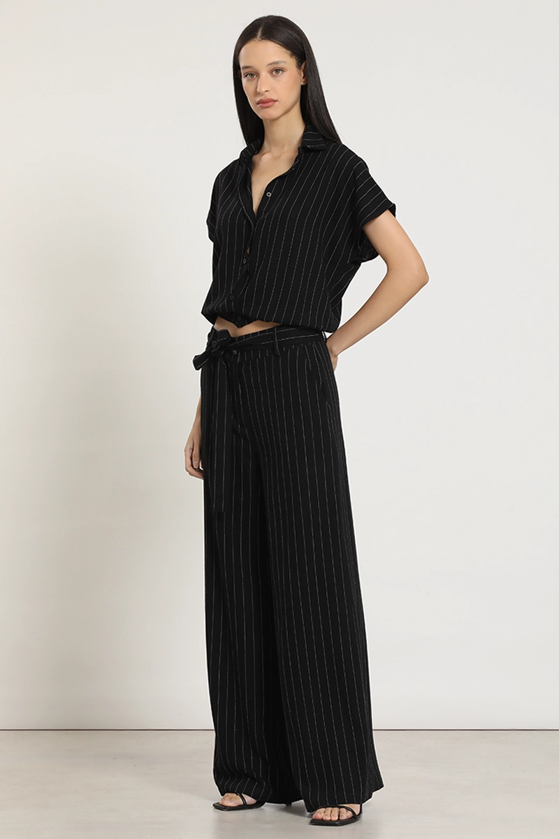 PANTALON RECTO, TIRO ALTO, NEGRO LIOLA - 3