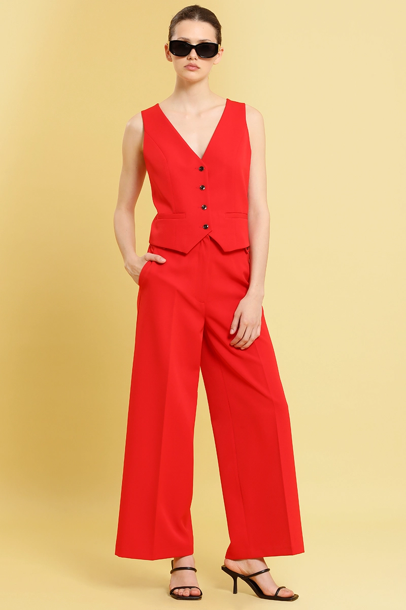 PANTALON CROPPED WIDE, ROJO LIOLA - 5
