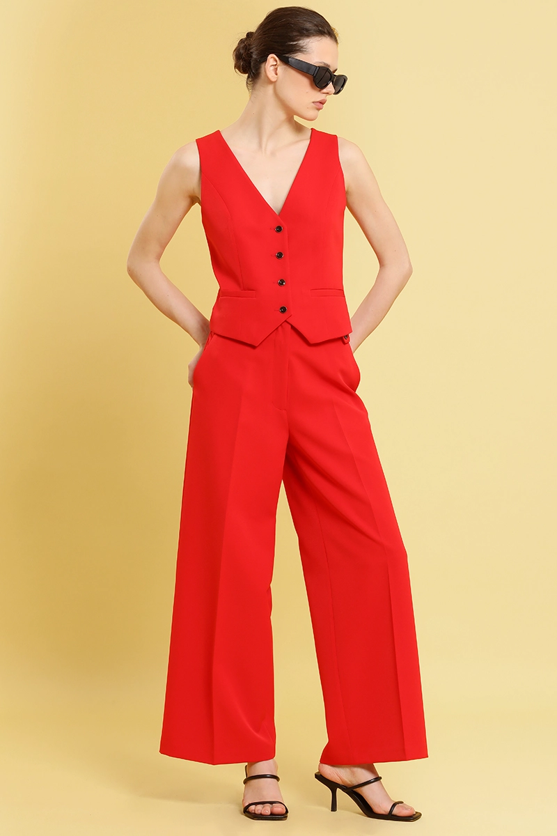 PANTALON CROPPED WIDE, ROJO LIOLA - 6