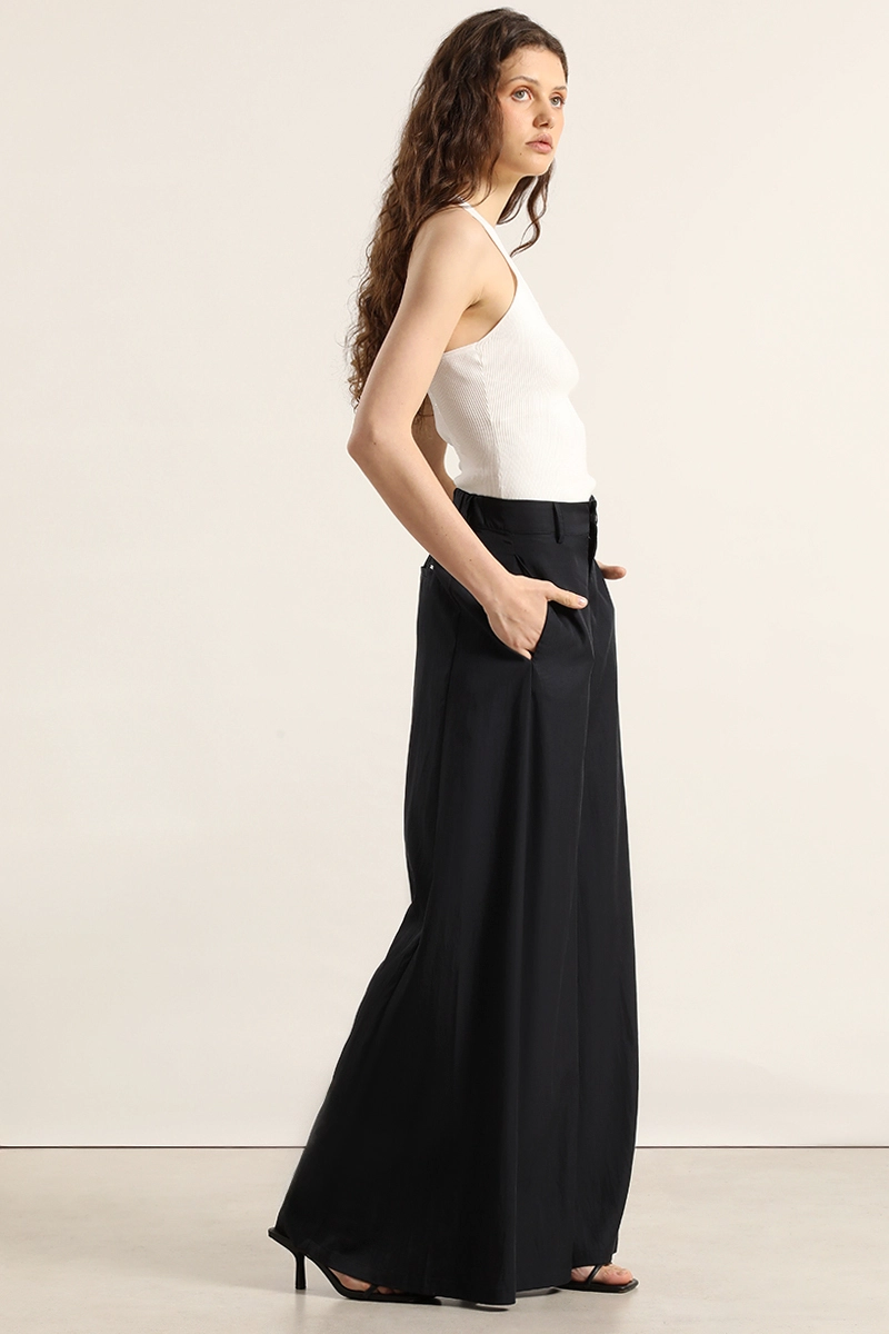 PANTALON ANCHO LYOCELL MIX, AZUL LIOLA - 3