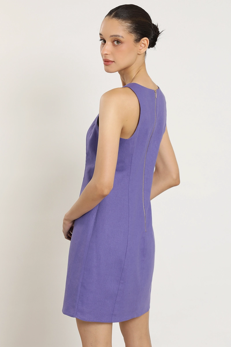 VESTIDO CORTO CON LAZO, VIOLETA LIOLA - 6