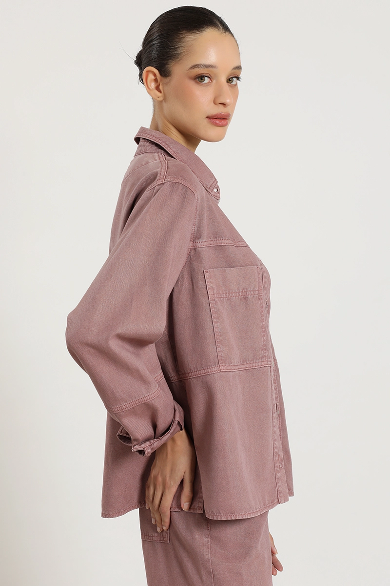 CHAQUETA LYOCELL LINO, RUBOR LIOLA - 4