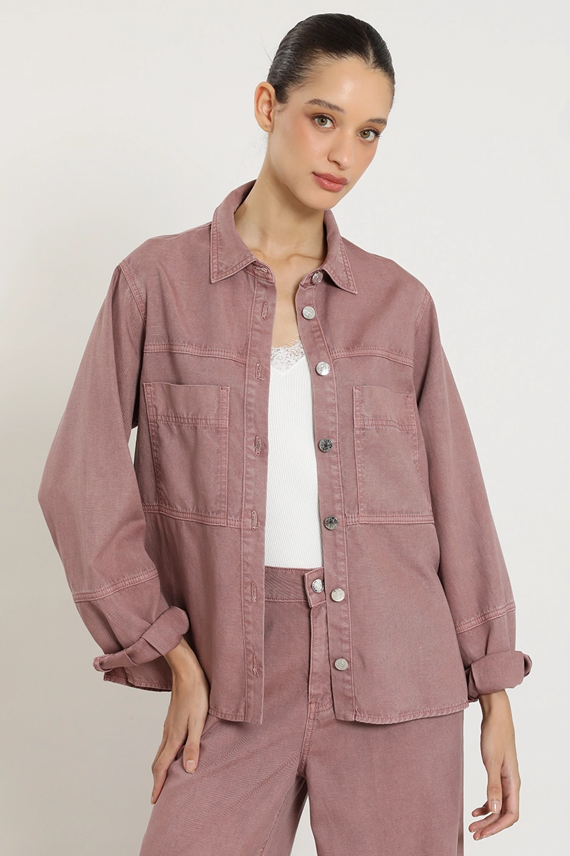 CHAQUETA LYOCELL LINO, RUBOR LIOLA - 5