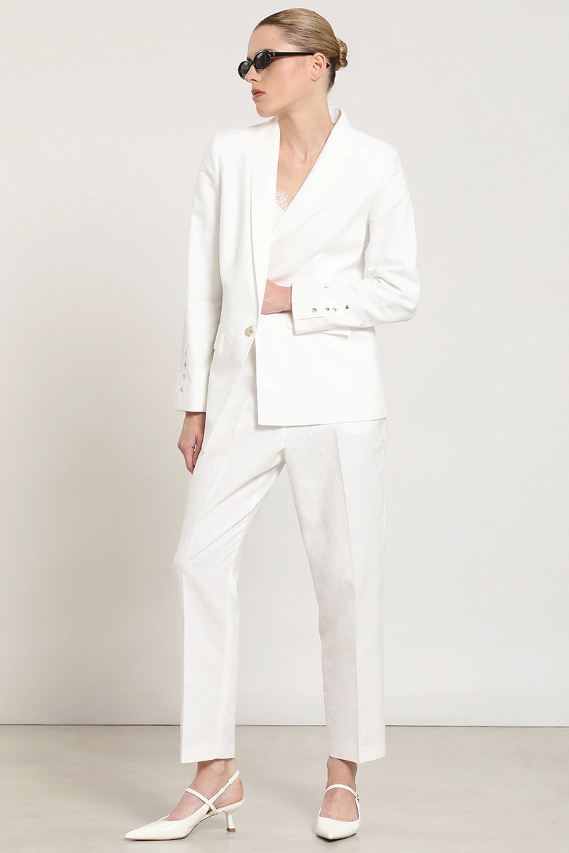 BLAZER LINO ALGODON, CRUDO LIOLA - 2