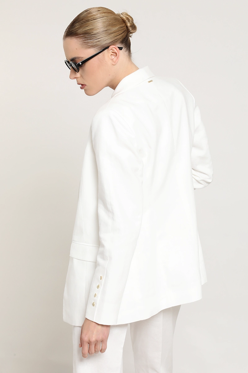 BLAZER LINO ALGODON, CRUDO LIOLA - 6