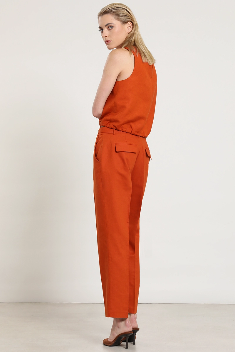 PANTALON SASTRE LINO ALGODON, OXIDO LIOLA - 4